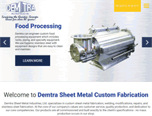 Tablet Screenshot of demtra.com
